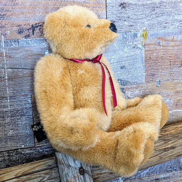 Vintage Russ Berrie & Co "Eureka" Fully Jointed Plush Bear - Picture 4 of 13